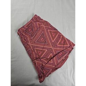 Patagonia Shorts Womens XL Pink Geo Print Nylon Swim Trunks Elastic Waist Baggie